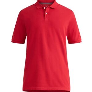 GEORGE Mens Polo Shirt Size 2XL Short Sleeves 98% Cotton 2% Spandex Red New